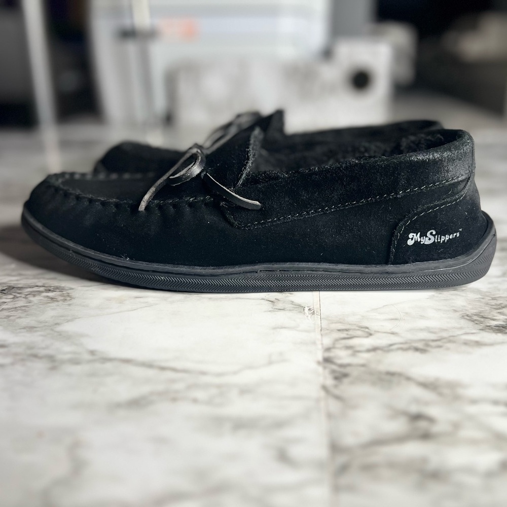 MySlipper Black Men's Loafers